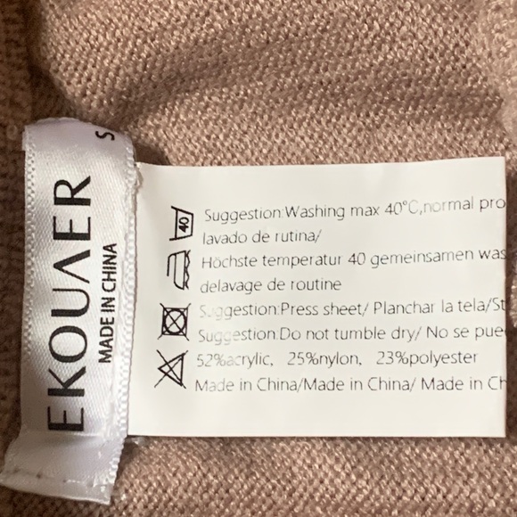 Ekouaer Women's Cozy Tan Lounge Set - Picture 4 of 5